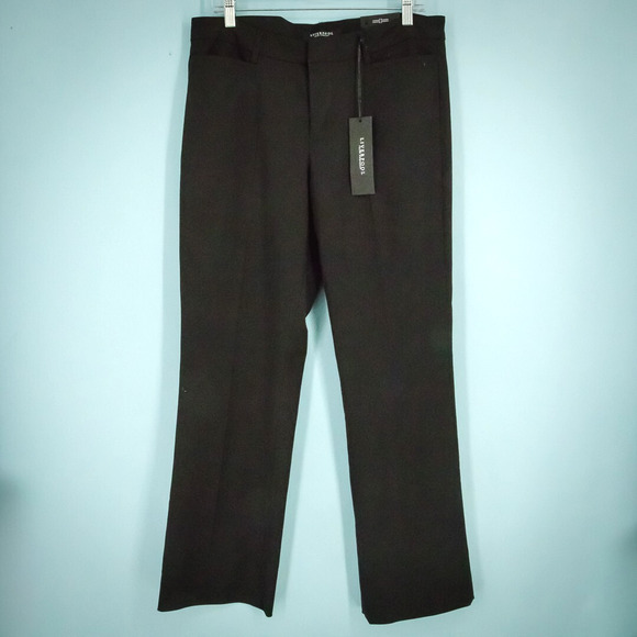 Liverpool Stitch Fix Size 12 Black Harper Bootcut Ankle Length Work Dress Pants - Picture 1 of 8